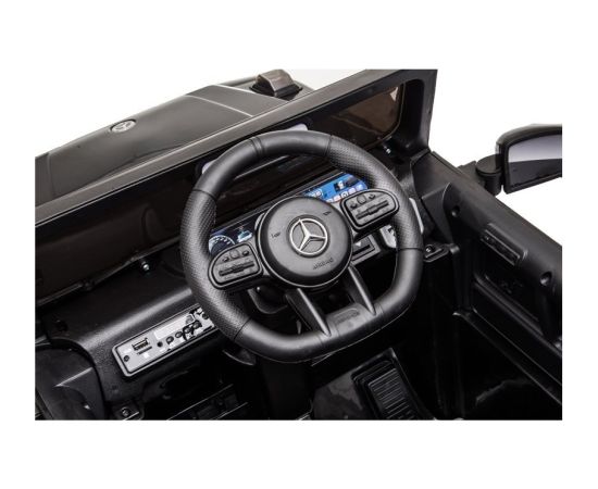 Lean Cars Mercedes G63 AMG vienvietīgs elektromobilis bērniem, melns