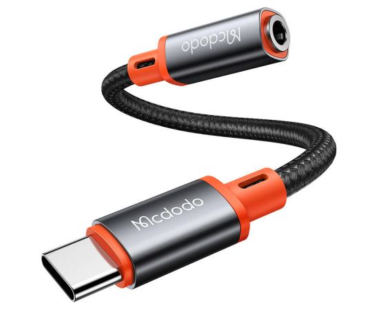 USB-C to AUX mini jack 3.5mm audio adapter Mcdodo CA-7561, DAC, 0.11m (black)