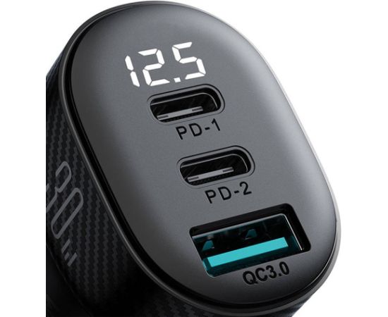 Car charger Joyroom JR-CCD04 , 2A1C 30W, Digital Display