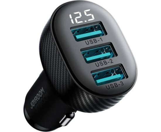 Car charger Joyroom JR-CCD03 , 3.4A, 3x USB Digital Display