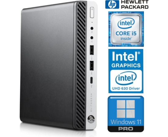 HP 800 G5 Desktop Mini i5-9500T 8GB 512SSD M.2 NVME WIN11Pro