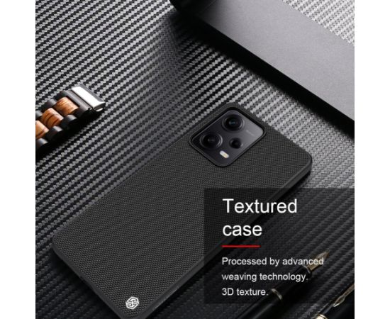 Nillkin Teksturēts ciets korpuss priekš Xiaomi Redmi Note 12 Pro 5G|Poco X5 Pro 5G Black