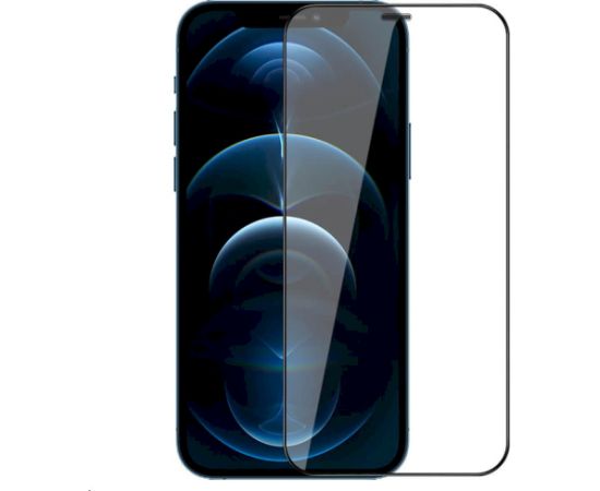 Nillkin 2in1 HD Full Screen Tempered Glass for Apple iPhone 12 6.1 Black