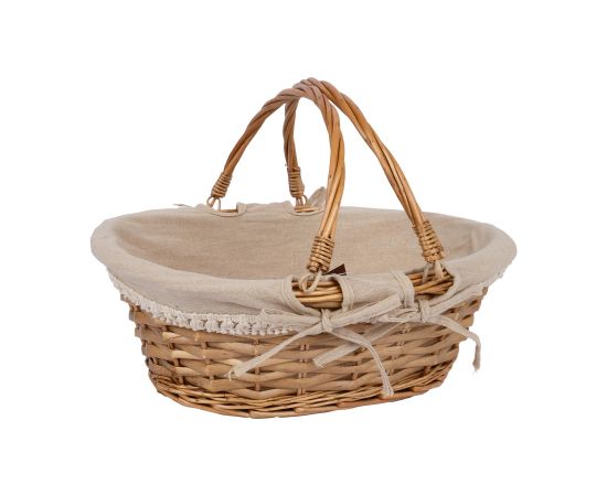 Basket MAXINE 40x31xH15cm, with 2 liftable handles