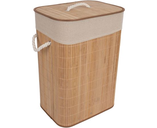 Laundry basket MAX BAMBOO 40x30xH57cm, with a lid