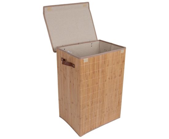 Laundry basket MAX BAMBOO 40x30xH60cm, with a lid