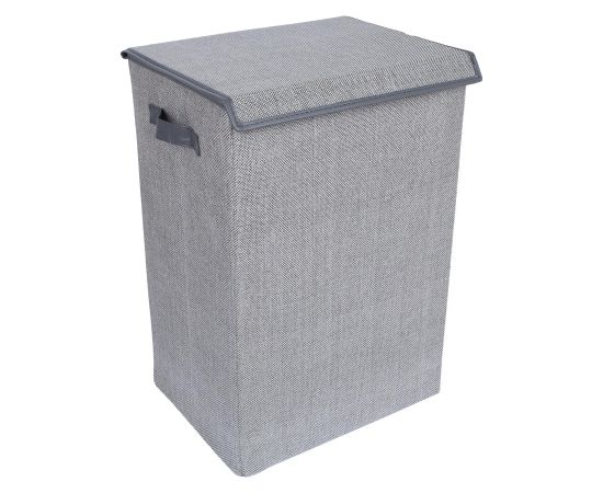 Laundry basket MAX MILO 40x30xH60cm, light grey