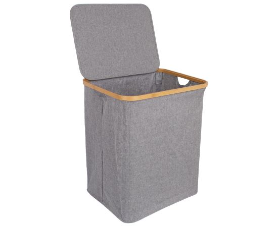 Laundry basket MAX GREY 45x36xH54cm, light grey