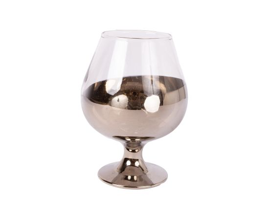 Drinking glass ASTON silver shine