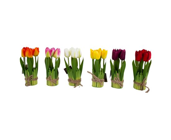 Artificial flower FLOWERLY 5pcs/set, tulips
