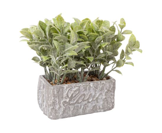 Artificial flower GREENLAND in pot "Love"
