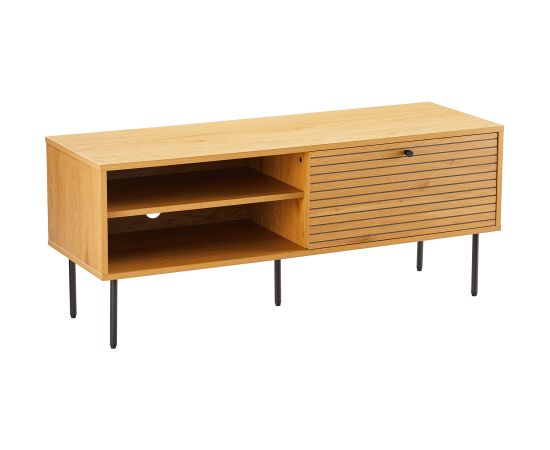 TV galdiņš LINE 120x40xH50cm, melamīns ar ozola mizu