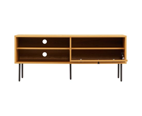 TV galdiņš LINE 120x40xH50cm, melamīns ar ozola mizu