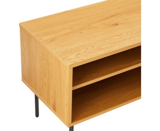 TV galdiņš LINE 120x40xH50cm, melamīns ar ozola mizu