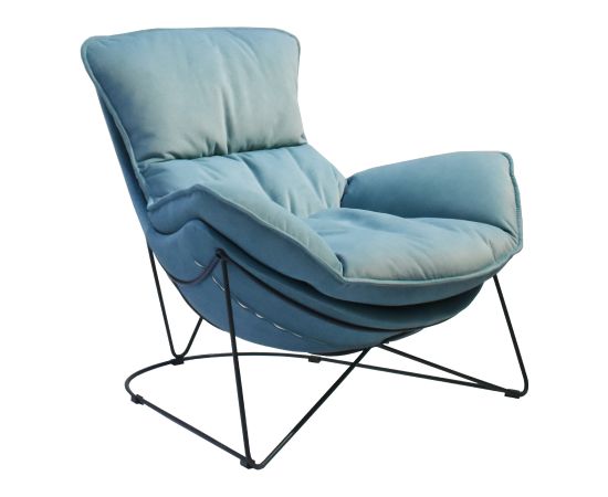 Armchair DIVA light petrol