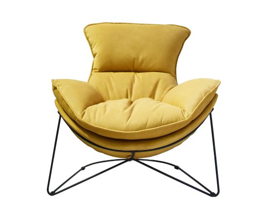 Armchair DIVA ocher yellow