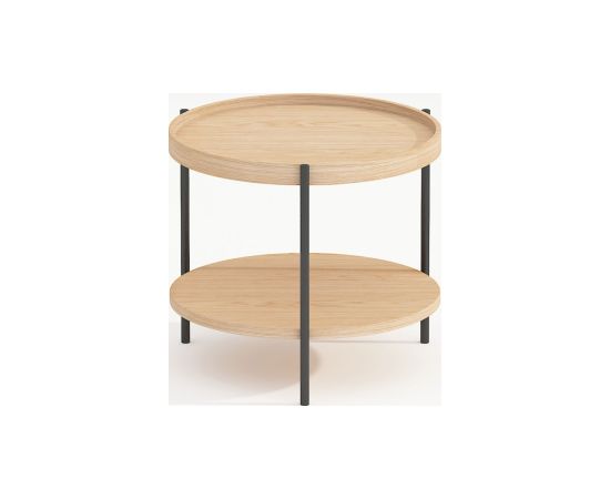 Coffee table CINDY D50xH45cm, melamine oak