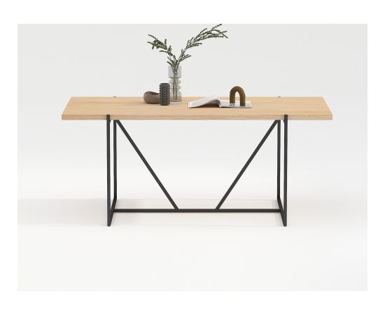 Edamistabas galds CINDY 180x90xH75cm, melamina ozols