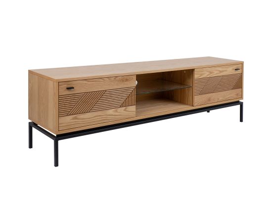 TV table CINDY 180x40xH55cm, MDF oak