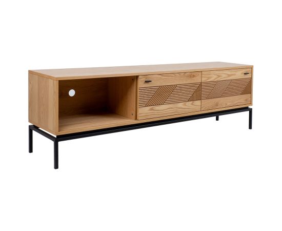 TV table CINDY 180x40xH55cm, MDF oak