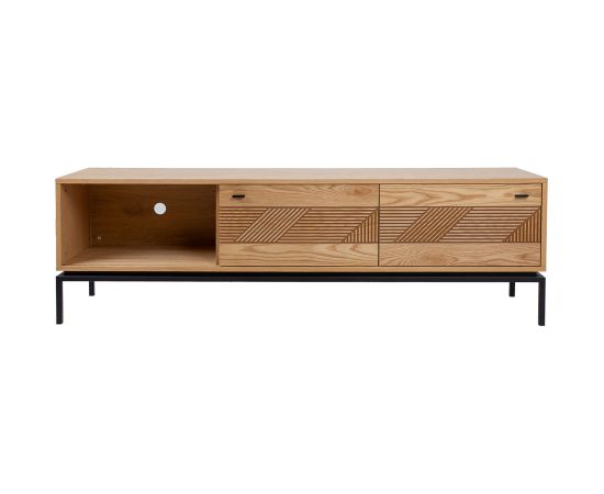 TV table CINDY 180x40xH55cm, MDF oak