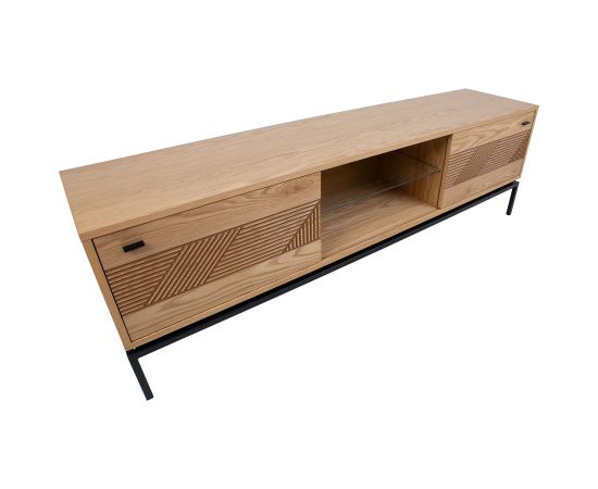 TV table CINDY 180x40xH55cm, MDF oak