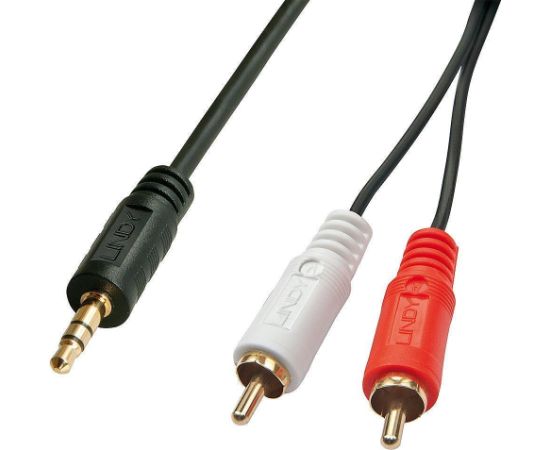 CABLE AUDIO 2XRCA/3.5MM M/M 5M/35683 LINDY