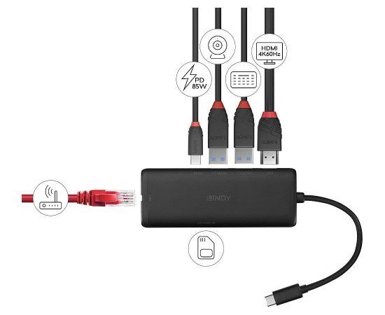 I/O DOCKING STATION USB-C/DST-MINI 43358 LINDY