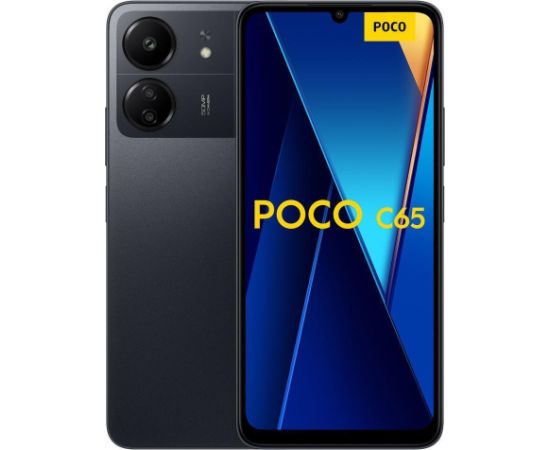 Xiaomi Poco C65 8/256GB 4G Dual Sim Black Viedtālrunis Mobilie telefoni