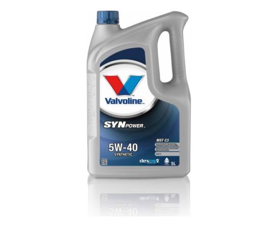 Motoreļļa Synpower MST C3 5W40 5L, Valvoline