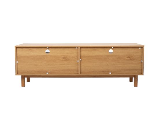 TV table SUNNY 150x40xH50cm, melamine oak