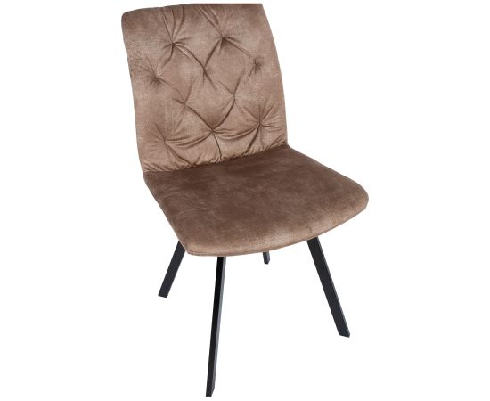 Chair AFTON brown velvet