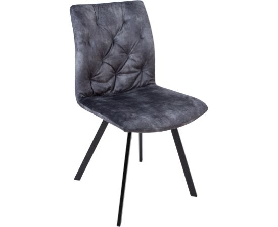 Chair AFTON dark grey velvet