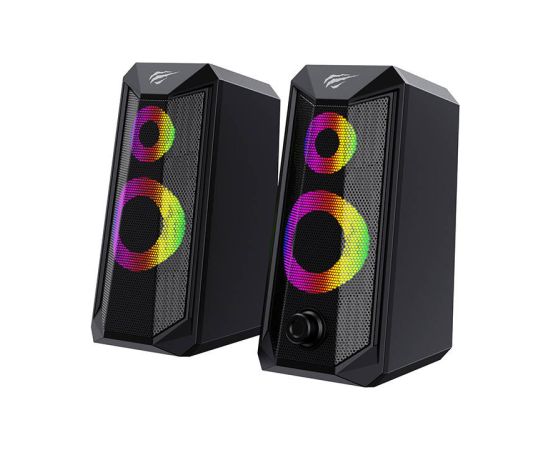 HAVIT SK202 Компьютерные колонки 2.0 RGB (черный)