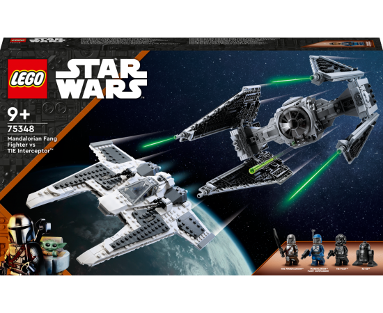 LEGO Star Wars Mandalorian Fang Fighter pret TIE Interceptor 75348