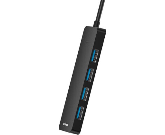 4in1 Hub Baseus  UltraJoy Lite USB-A to USB 3.0 50cm (black)