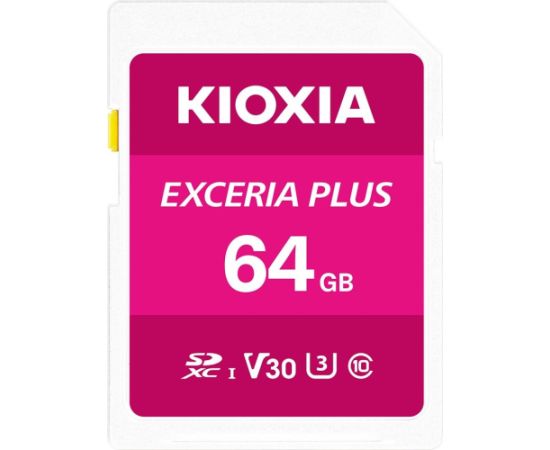 Kioxia Exceria Plus SDXC 64 GB Class 10 UHS-I/U3 V30 (LNPL1M064GG4)