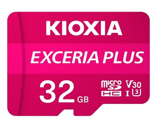 Kioxia Exceria Plus MicroSDHC 32 GB Class 10 UHS-I/U3 A1 V30 (LMPL1M032GG2)