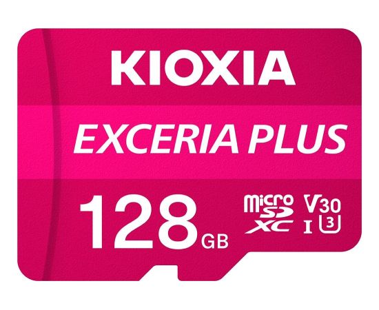 Kioxia Exceria Plus MicroSDXC 128 GB Class 10 UHS-I/U3 A1 V30 (LMPL1M128GG2)