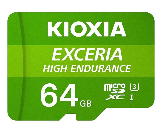 Kioxia Exceria High Endurance MicroSDXC 64 GB Class 10 UHS-I/U3 A1 V30 (LMHE1G064GG2)