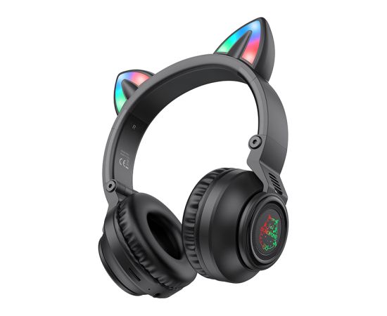 OEM Borofone austiņas BO18 Cat Ear bluetooth melnas