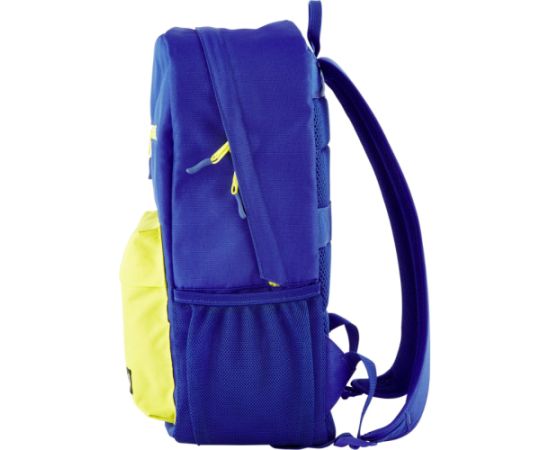 HP Campus 15.6 Backpack - 17 Liter Capacity - Bright Dark Blue, Lime / 7K0E5AA