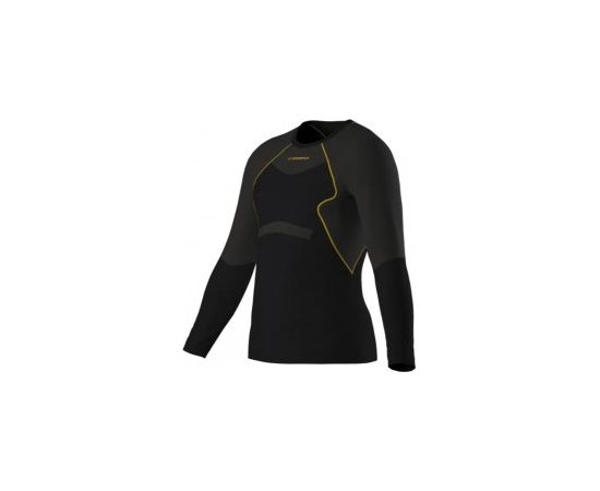 La Sportiva Termo krekls WOOL40 Aero Longsleeve M S Black/Yellow