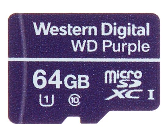 WD Purple MicroSDXC 64 GB Class 10 UHS-I/U1  (SD-MICRO-10/64-WD)