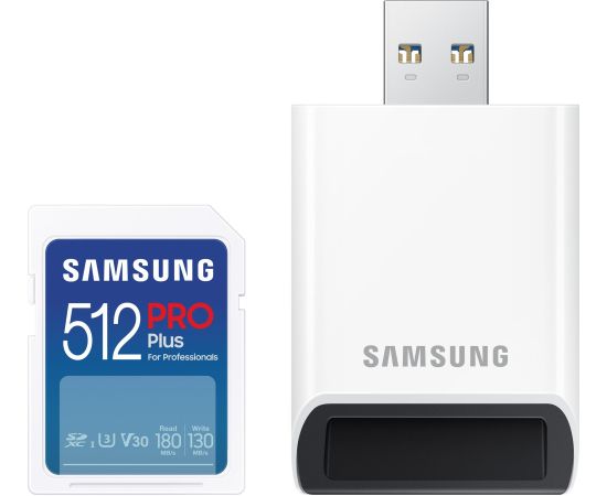 Samsung PRO Plus SDXC 512 GB U3 V30 (MB-SD512SB/WW)