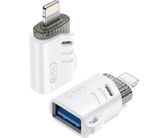 XO adapter USB-Lightning OTG, white (NB256A)