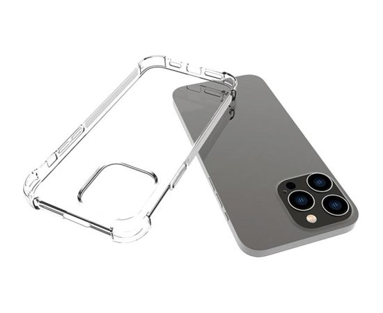Fusion Anti Shock 1.5 mm Silikona aizsargapvalks Apple iPhone 14 Pro caurspīdīgs