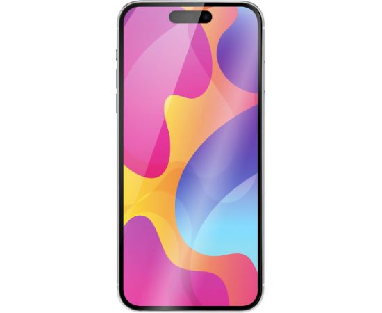 Fusion 5D glass aizsargstikls pilnam ekrānam Apple iPhone 15 Plus melns