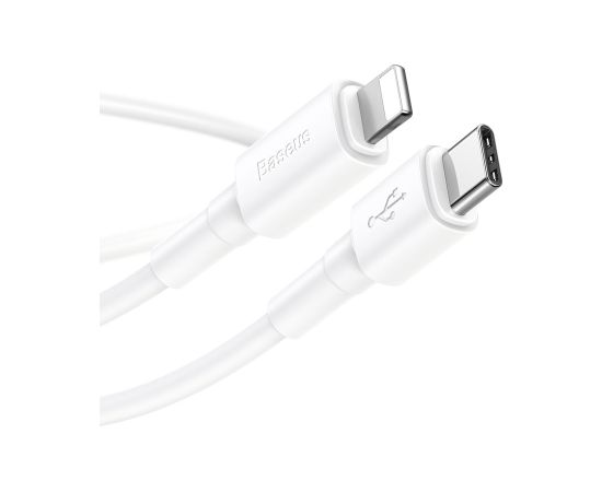 Baseus CATLSW-02 Lightning -> USB-C lādēšanas kabelis 18W | PD 2.0 | 100 cm Balts