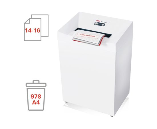 HSM Pure 530 paper shredder Particle-cut shredding 55 dB 30 cm White